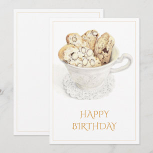 BISCOTTI Feliz Aniversário Cartão 5x7 Plano