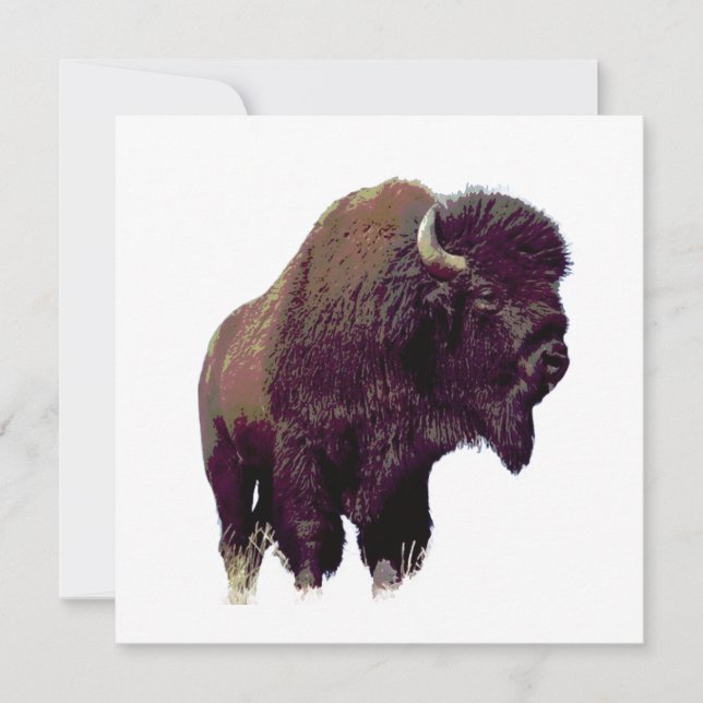 Bison Buffalo Card (Frente)