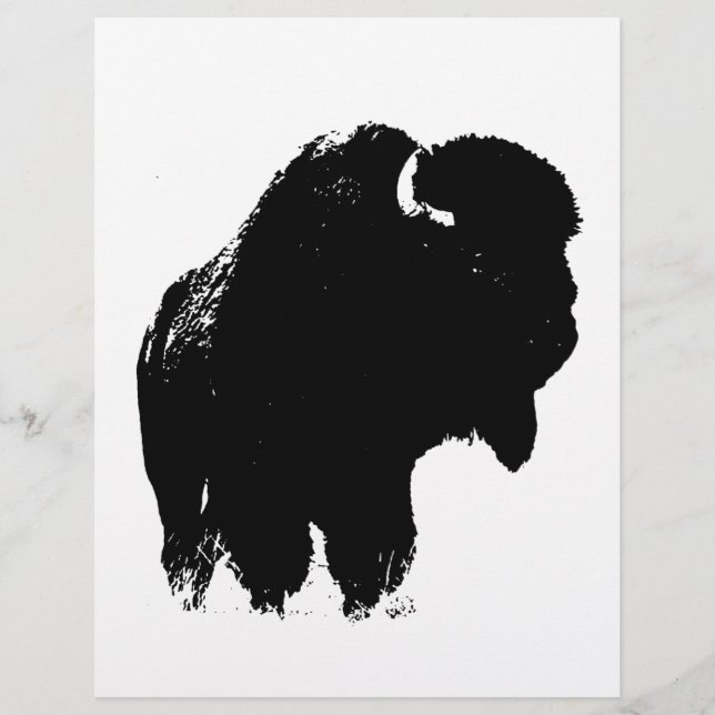Bison Buffalo, Pop de Arte Negra (Frente)