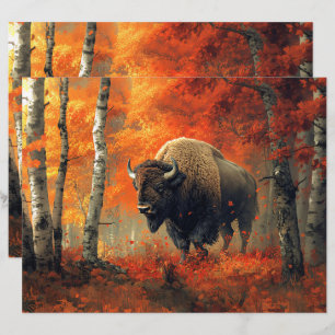 Bison no Livro de outono das Florestas