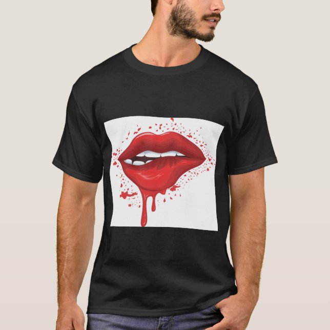 Bitten Lips T-Shirt – Bold, Stylish & Unapologetic (Frente)