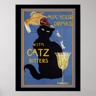 Bitters Catz 12 x 16 Impressão