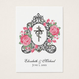 Bizantino Ortodoxo do Leste Casamento Cartões Sagr