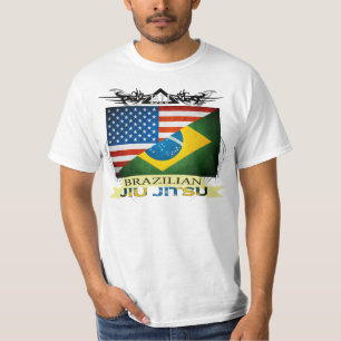 BJJ embandeira o t-shirt da fusão