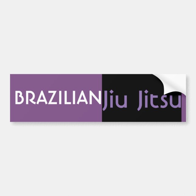 BJJ Púrpura Belt Adesivo (Frente)