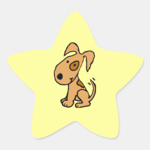 BK- etiquetas felizes da estrela de cão