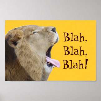 Blá, Blá, Blá! Poster de leão
