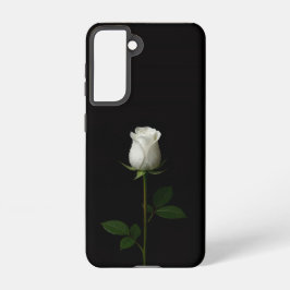 Black 4 Luxe Galaxy S21 Case, Pure White Rose