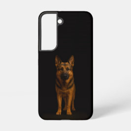 Black 4 Luxe Galaxy S22 Case, German Shepherd