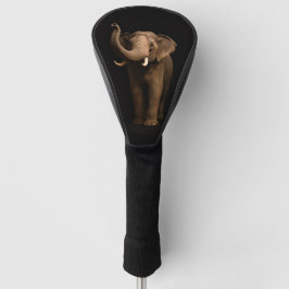 Black 4 Luxe Golf Driver Cover, Mighty Elephant