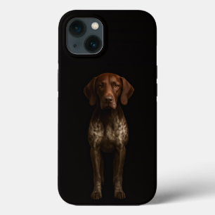 Black 4 Luxe iPhone 13, Cão Pointer Alemão