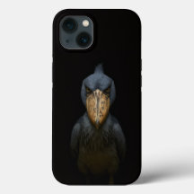 Black 4 Luxe iPhone 13, Exotic Shoebill Bird