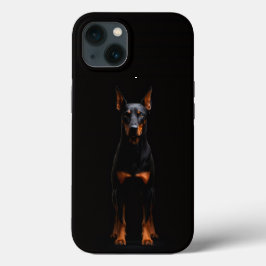 Black 4 Luxe iPhone 13, Guardião Dobermann