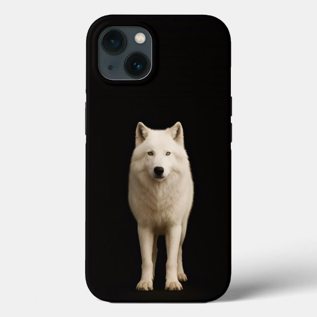 Black 4 Luxe iPhone 13, Ivory Arctic Wolf (Verso)