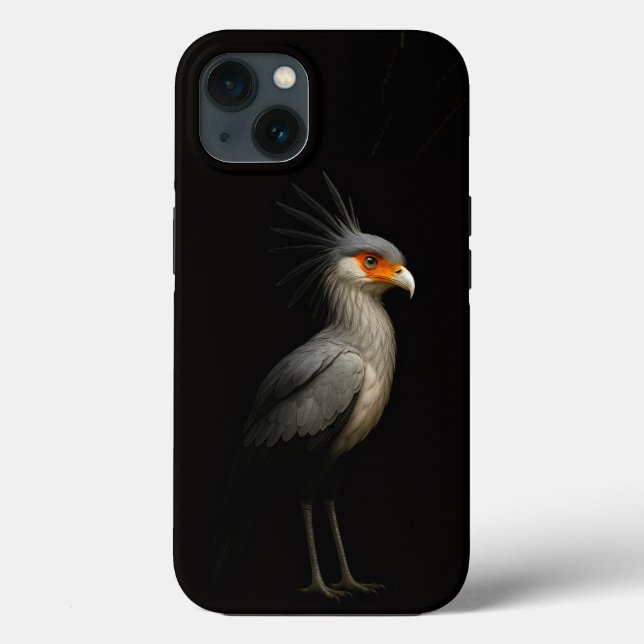 Black 4 Luxe iPhone 13, Secretary Bird (Verso)