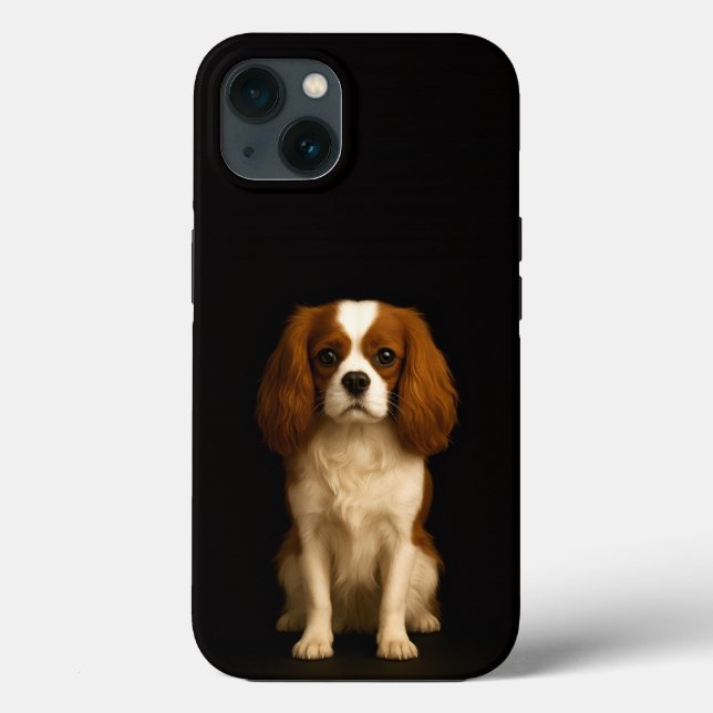 Black 4 Luxe iPhone 13, Sweet Cavalier Spaniel (Verso)