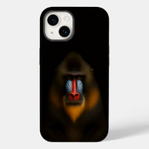Black 4 Luxe iPhone 14 Case-Mate, Mandril Macaco