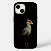 Black 4 Luxe iPhone 14 Case-Mate, Secretarybird