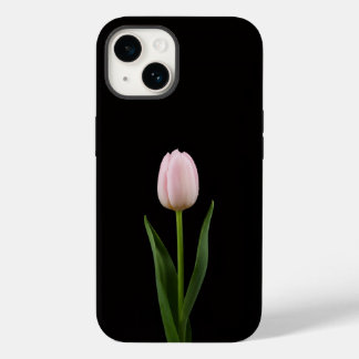 Black 4 Luxe iPhone 14 Mate, Blush Pink Tulip