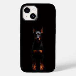 Black 4 Luxe iPhone 14 Mate, Guardião Doberman