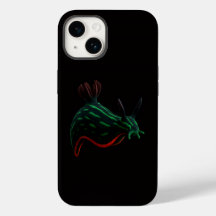 Black 4 Luxe iPhone 14 Mate, Lesma do Mar Neon