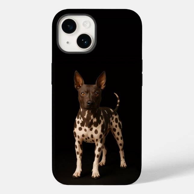 Black 4 Luxe iPhone 14 Mate, Terrier sem Pelo (Verso)