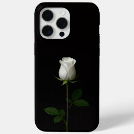 Black 4 Luxe iPhone 15 Pro Max, Pure White Rose