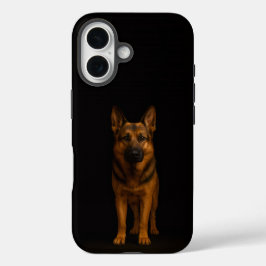 Black 4 Luxe iPhone 16 Mate, German Shepherd
