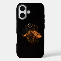 Black 4 Luxe iPhone 16 Mate, Red Lionfish