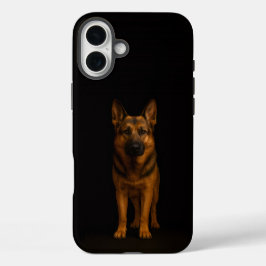 Black 4 Luxe iPhone 16 Plus, German Shepherd Dog