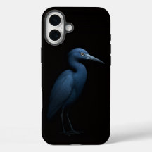 Black 4 Luxe iPhone 16 Plus, Little Blue Heron