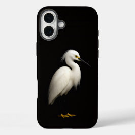 Black 4 Luxe iPhone 16 Plus, Snowy Egret
