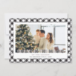 Black Acredita No Cartão De Natal De Foto Mágica