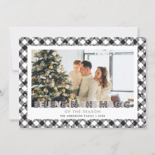 Black Acredita No Cartão De Natal De Foto Mágica