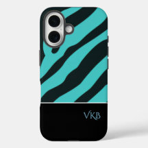 Black and Blue Abstract Personalized Name