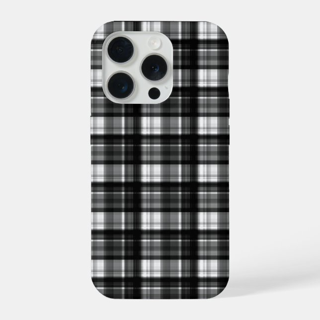 Black And White Checked Tartan,  (Verso)