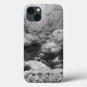 Black And White Ice Abstract