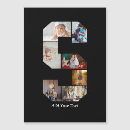 Black and White Letter S Photo Collage