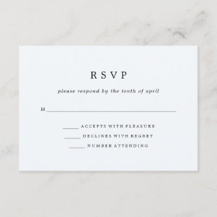 Black Boho Watercolor   Resposta de casamento