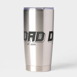 Black Bold Established New Dad Gift