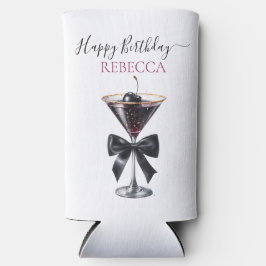 Black Bow Cherry Cocktail Happy Birthday
