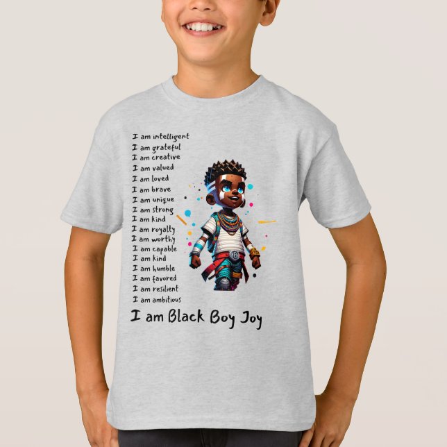 Black Boy-Joy-01 T-shirt relaxada (Frente)