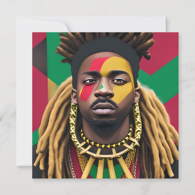 Black Bruh African American Man Juneteenésimo Rei (Frente)