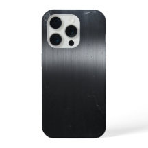   Black Brushed Metal Texture iPhone 15 Pro case