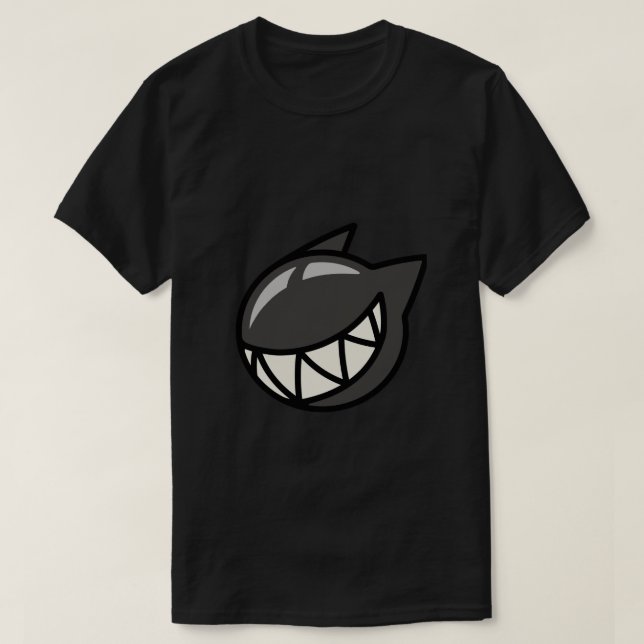 Black Bubble Gum Cat T-Shirt (Frente do Design)