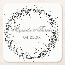 Black Confetti - Porta-copos Personalizado