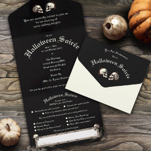 Black Death Dancing Skeletons Halloween