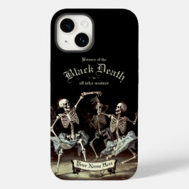 Black Death Dancing Skeletons Halloween