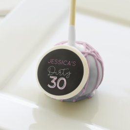 Black Dirty Trinta Pop de Bolo Aniversário com Nom