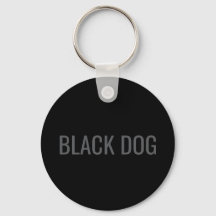 Black Dog - Chaveiro de Tipografia